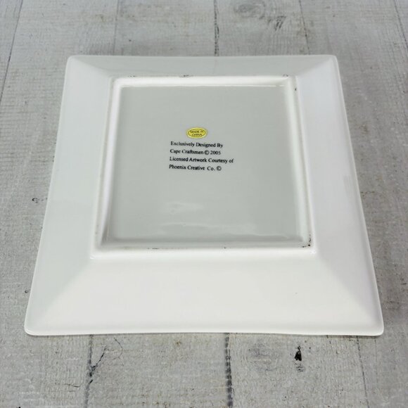 2005 Cape Craftsmen CCM1 Various Wine Labels Ceramic Square 8" Plates Set of 4 - Picture 7 of 16